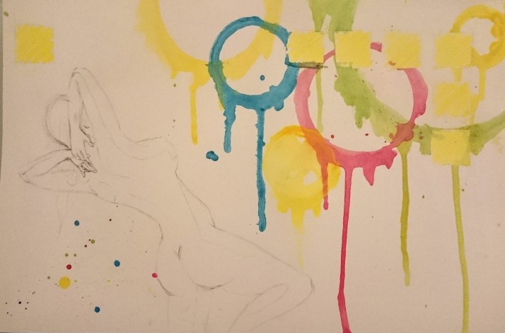 Das Sonnenbad Zwischenschritt