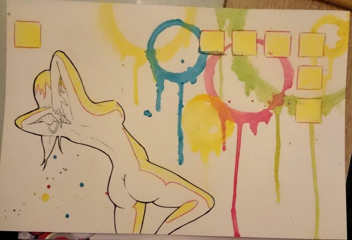 Das Sonnenbad Zwischenschritt