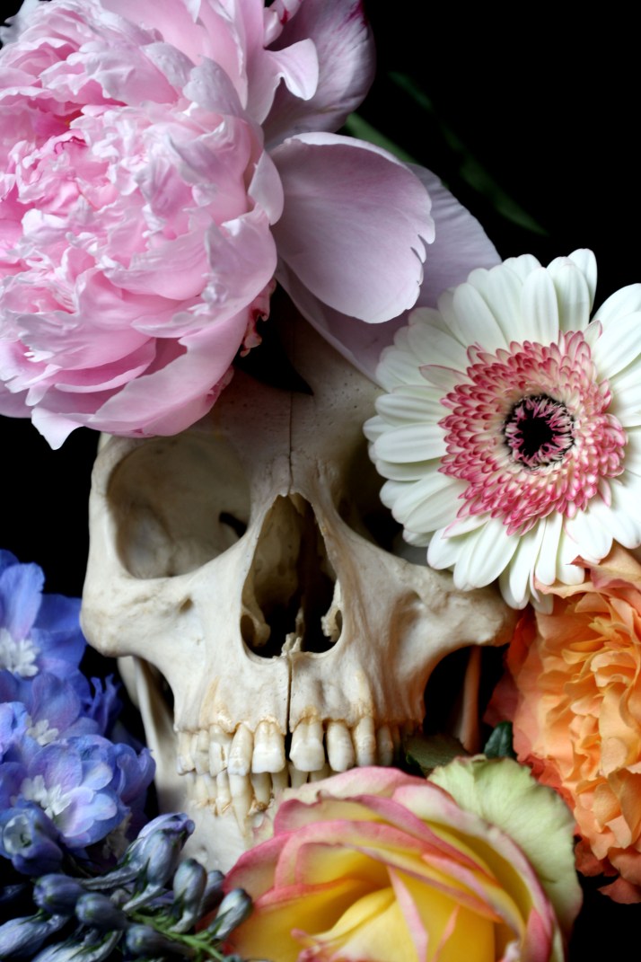 Schädel & Blumen