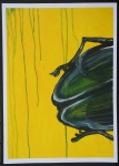 59x42 Acryl Käfer gelb