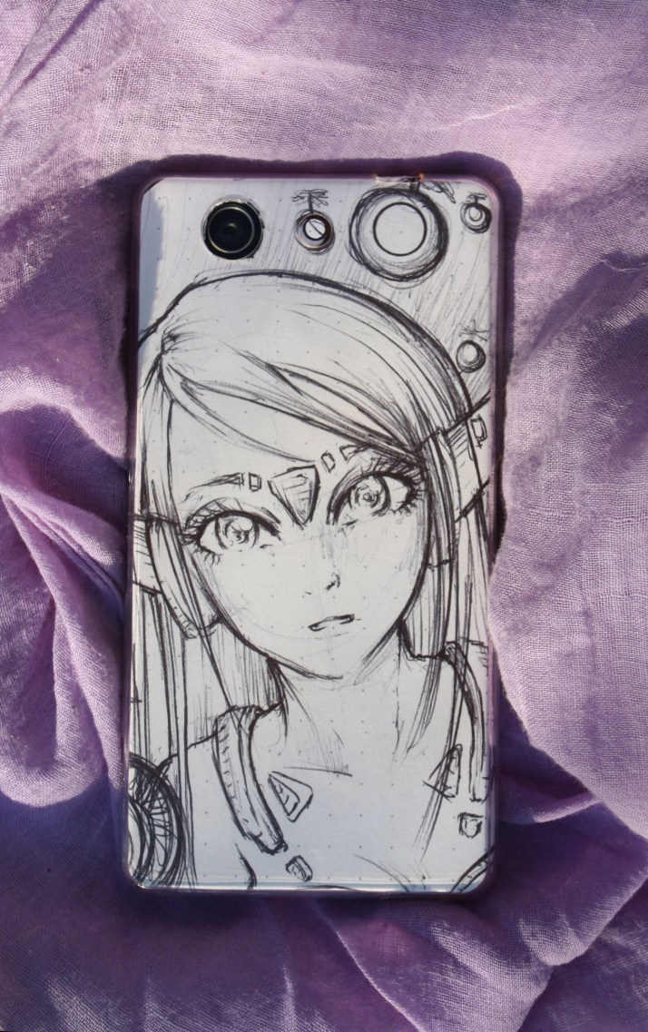 Handy mit Entwicklungsprozess