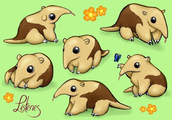 Tamandua mit Schatten